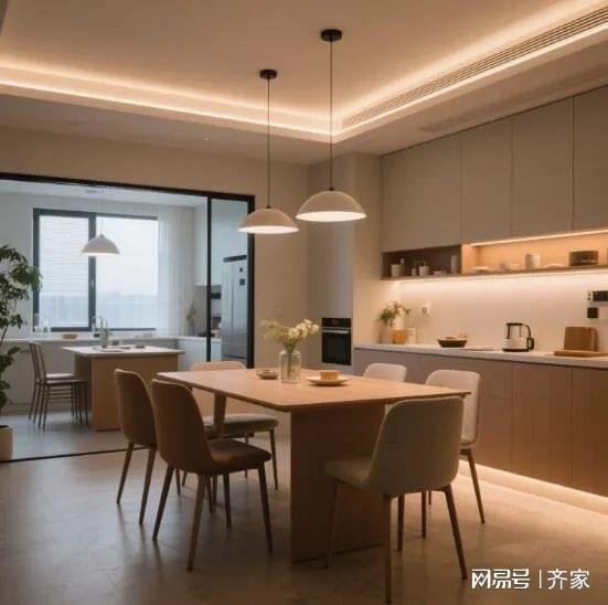 家的现代简约餐厅温馨到犯规！CQ9电子登录注册哇塞 这(图2)